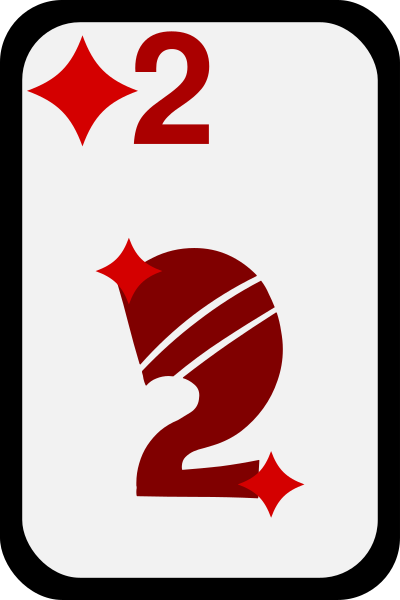 Two of Diamonds clipart