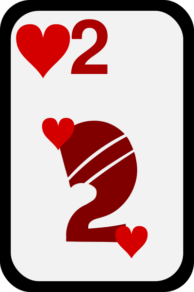 Two of Hearts clipart