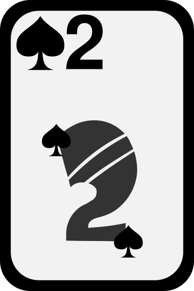 Two of Spades clipart