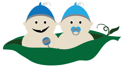Two Peas In A Pod 2 clipart