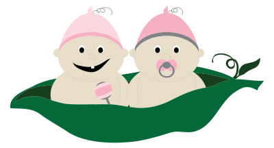 Two Peas In A Pod clipart
