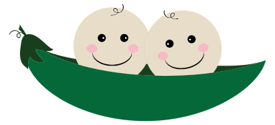 Two Peas In A Pod 3 clipart