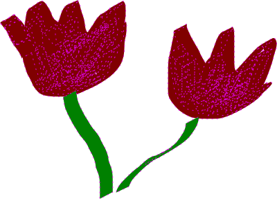 Two tulips clipart