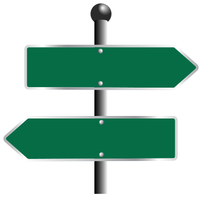 Two Way Sign clipart