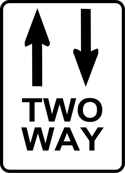 Two Way Sign clipart