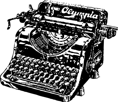 Typewriter clipart