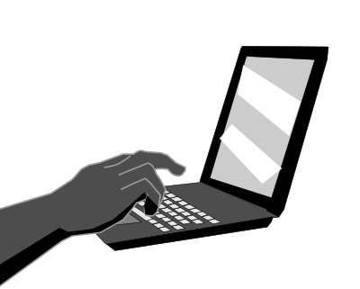 Typing clipart