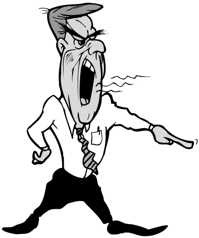 Tyrannical taskmaster clipart