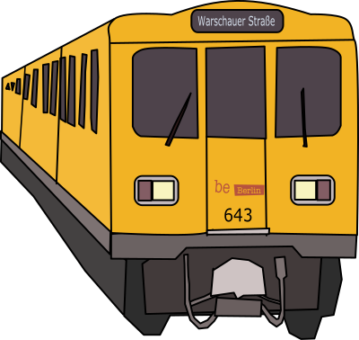 U-Bahnlinie U1 Berlin clipart