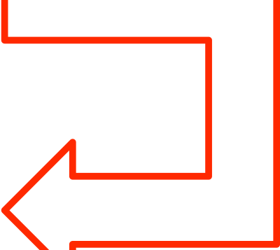U-shaped arrow set 3 clipart