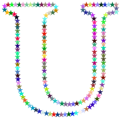 U Stars clipart