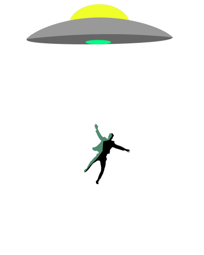 UFO Abduction clipart