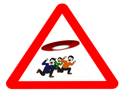 Ufo danger clipart