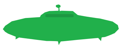 UFO - Green refixed clipart