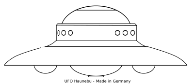 UFO Haunebu II clipart
