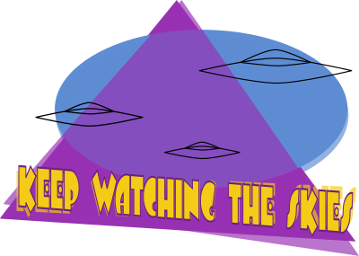 UFO-Keep Watching the Skies clipart