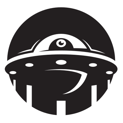UFO silhouette clipart