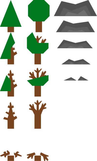 Ugly RTS resources clipart