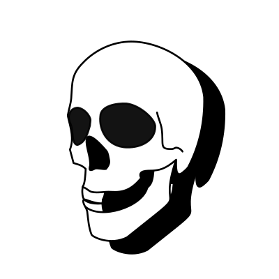 Ugly Skull clipart