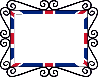 UK Union Flag frame clipart