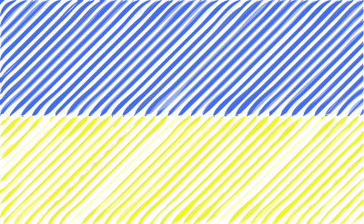 Ukraine flag linear clipart