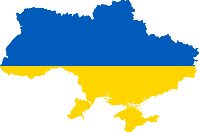 Ukraine Flag Map - Remix with Odesa Oblast clipart