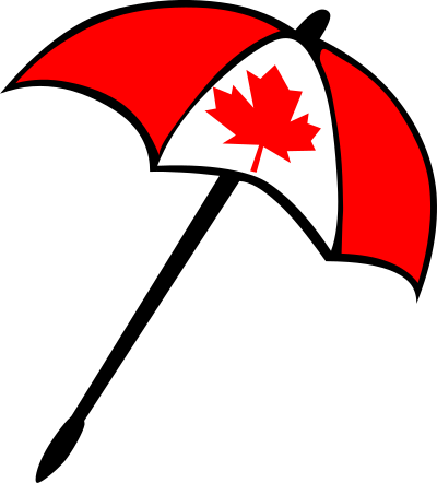 Umbrella - Canada clipart