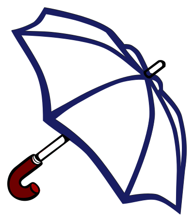 Umbrella - coloured clipart