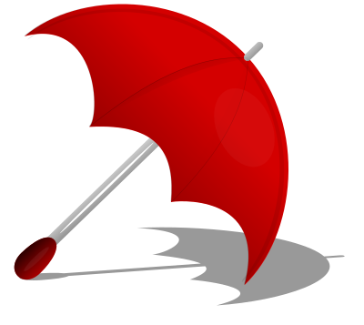 Umbrella (Red) clipart