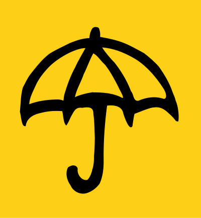 Umbrella Revolution Yellow clipart