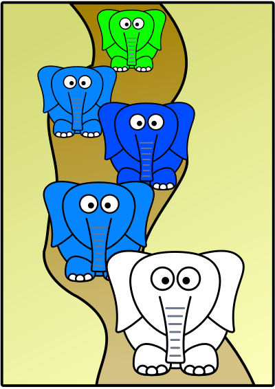 Un elephant blanc clipart