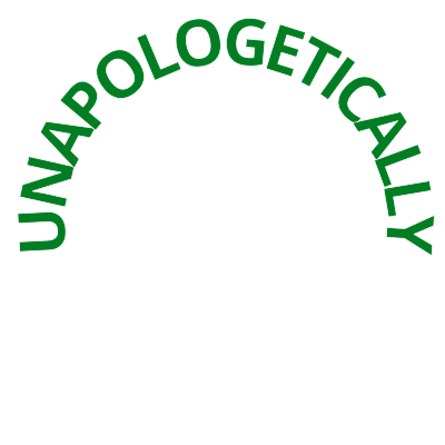 Unapologetically vegan round frame with 60 percent transparency clipart