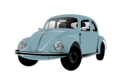 Uncomplete realistic car clipart