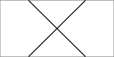 Unconnected Wire Crossing Double Block clipart