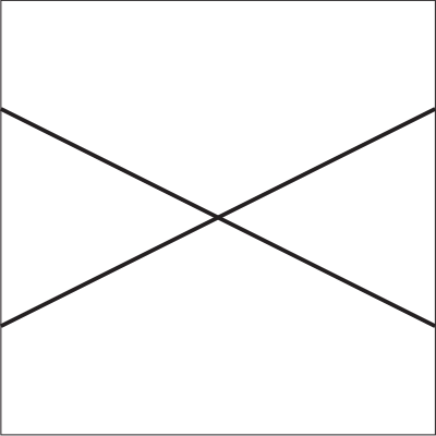 Unconnected Wire Crossing Quadruple Block clipart