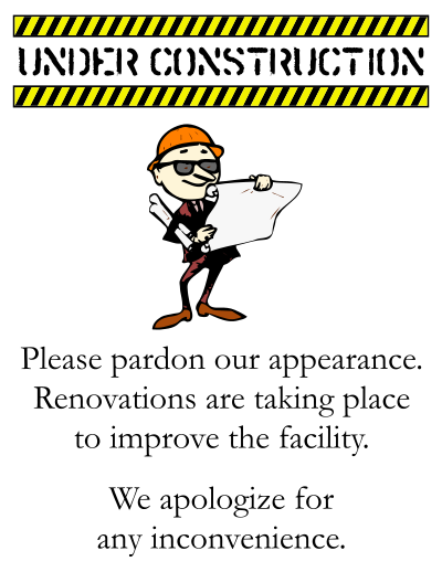 Under Construction (US size) clipart