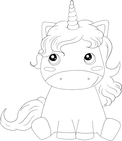 Unicorn By Tarishart Line Art clipart