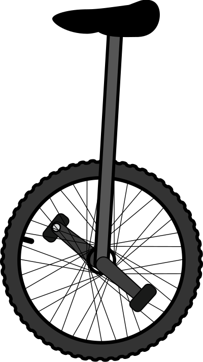 Unicycle clipart