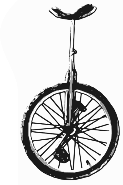 Unicycle clipart
