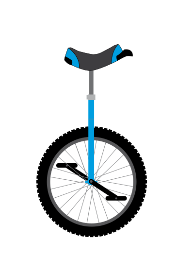Unicycle clipart