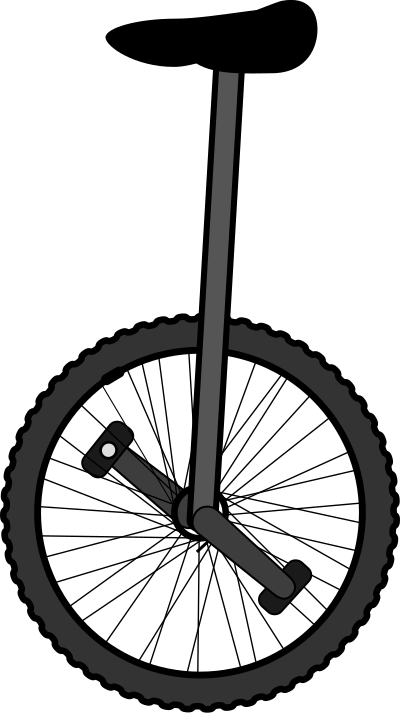 Unicycle clipart