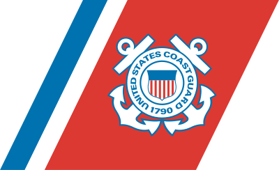 United States Coast Guard Racing Stripe Mark clipart