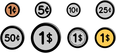 United States Coins clipart