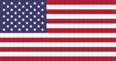 United States Flag Jigsaw Puzzle 25x20 clipart