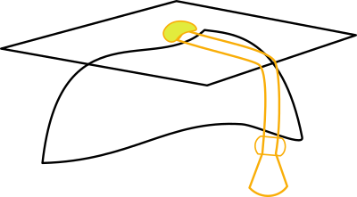 University hat clipart