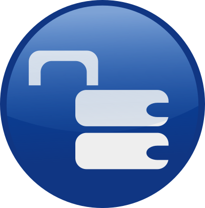 Unlocked-blue clipart
