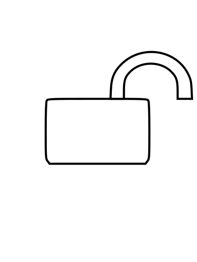 Unsecured, clipart