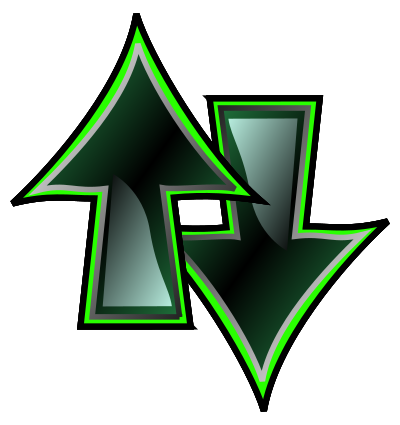 Up and down colored clipart
