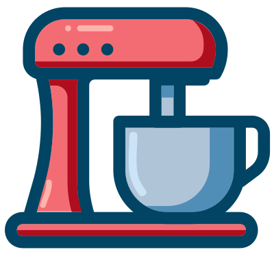 Up-right stand mixer clipart