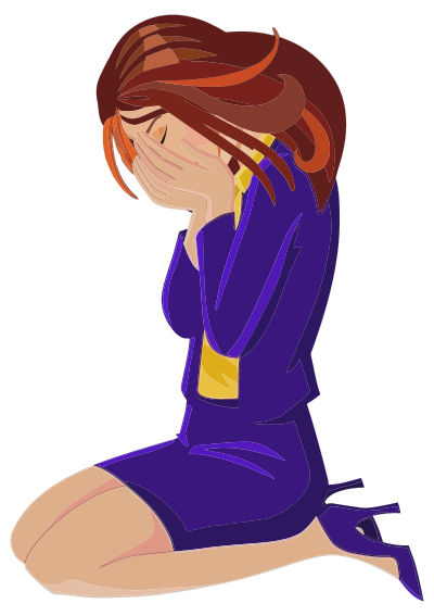 Upset Woman clipart
